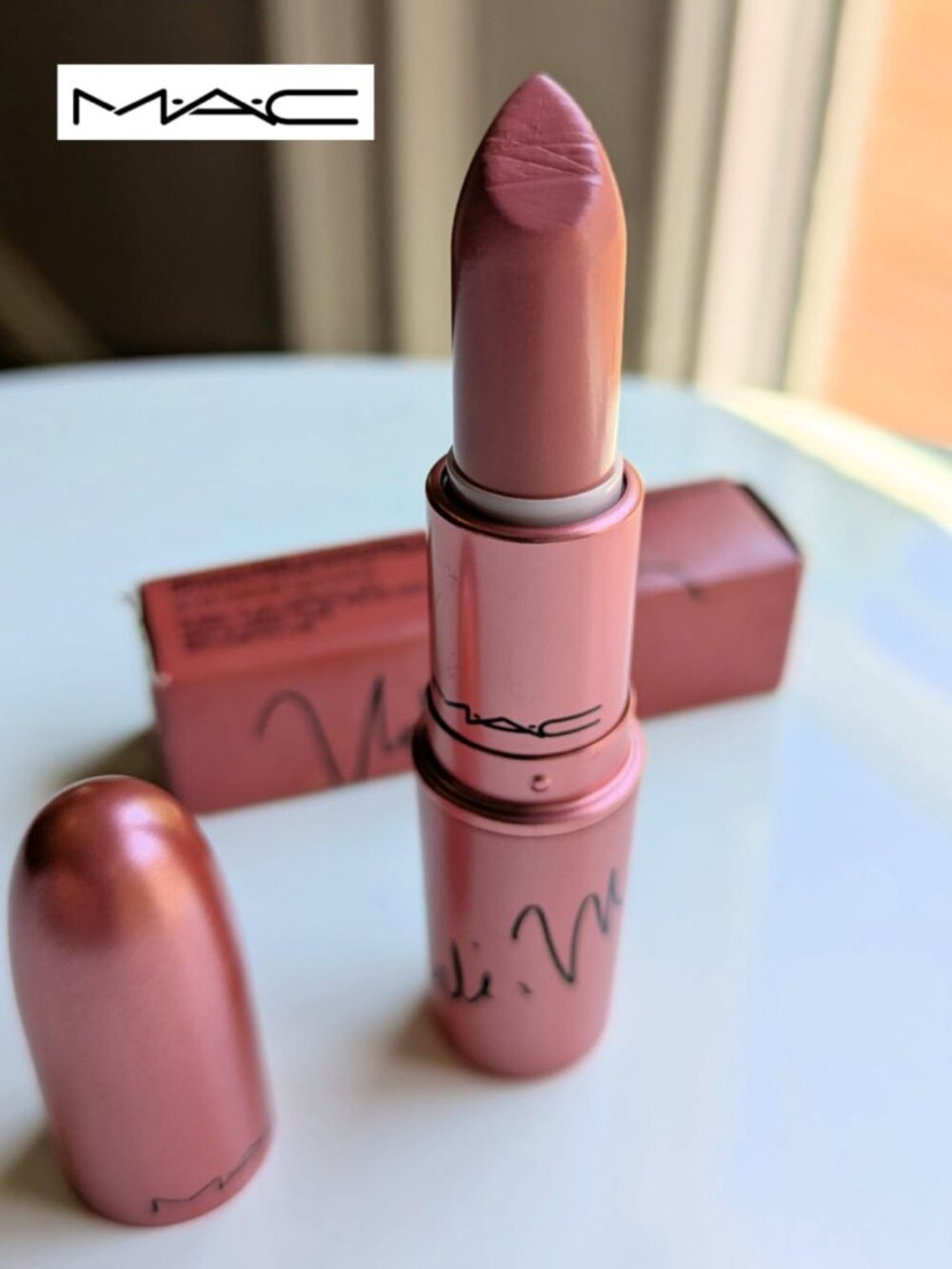 Limited Edition MAC Nicki Minaj Nicki's Nude Lipstick -crème Pink/Peach RARE - Picture 7 of 11